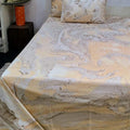 Premium Hand Block Printed Cotton Bedsheet Set - Traditional Floral